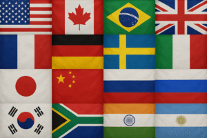 Flags of different countries