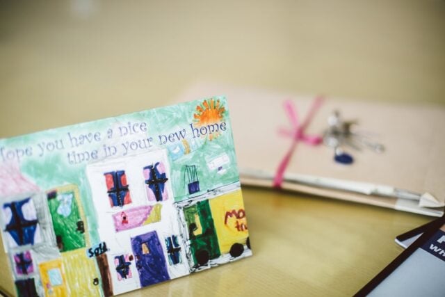 Pink Tape, Keys, Moving Card