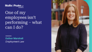 Esther Marshall of Mullis & Peake on: One of my employees isn't performing – what can I do?