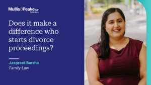 Jaspreet Burrha from our family team speaks about if it makes a difference who starts the divorce proceedings.