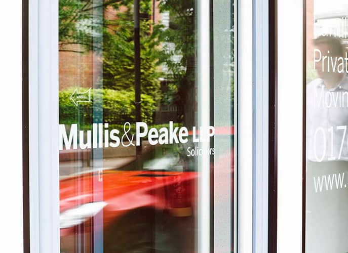 Mullis and Peake door