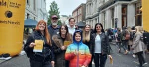 Group shot of London Legal Walk 2021