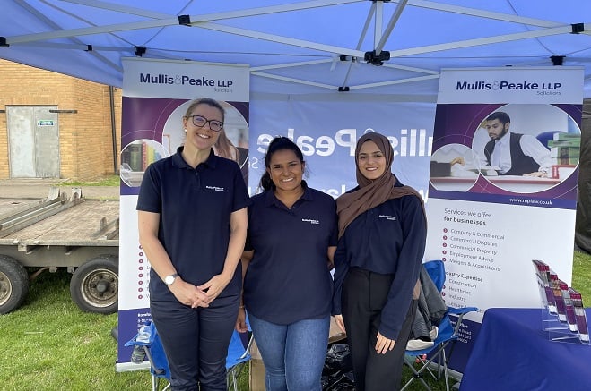 Esther, Anne, and Hazara from M&P at the Brentwood Centre Fun Day 2023