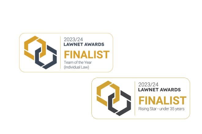 Wills & Probate Team shortlisted for two awards